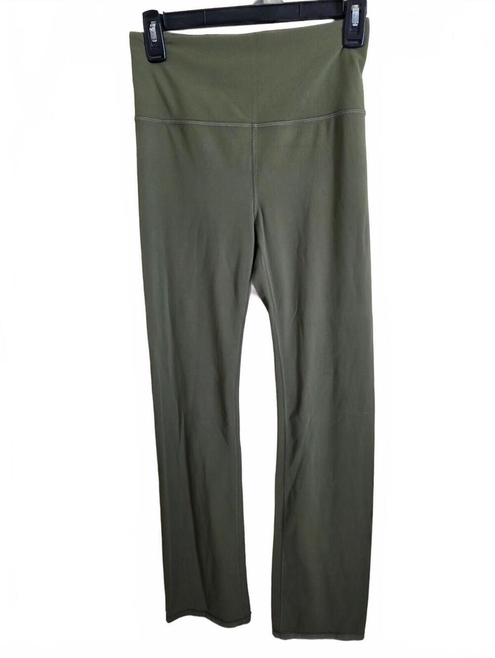 Athleta Elation Olive Green Flare Pants Size Small